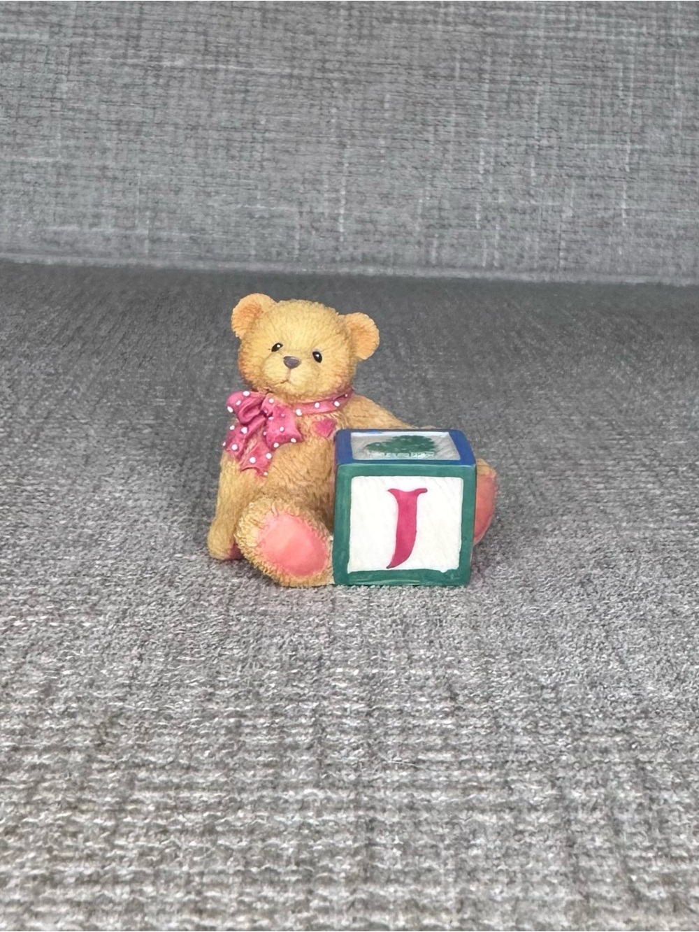Cherished Teddies Bear With ABC Block - J